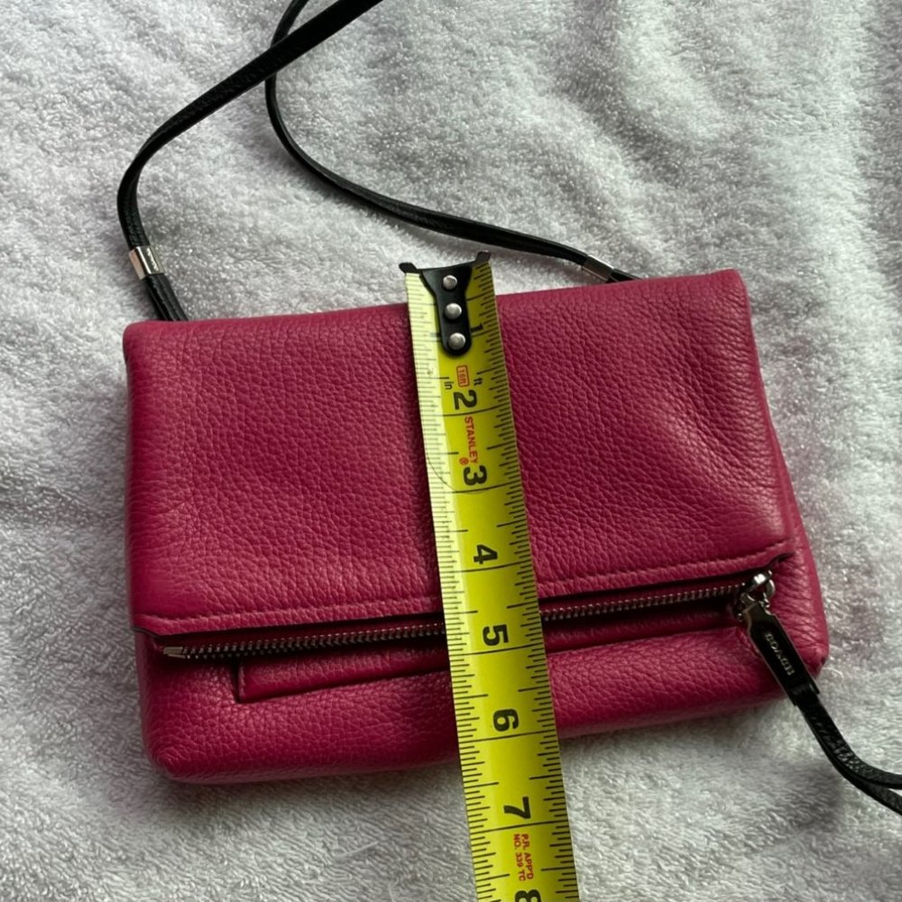 Coach Hot Ink Small Crossbody Thin Textured Leather - Picture 6 of 7